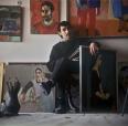 Армянский художник Минас Аветисян у себя в мастерской в городе Ереване. 1987.  Фото: Юрий Абрамочкин/ РИА Новости