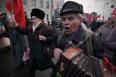 Демонстрация коммунистов по случаю годовщины Октябрьской революции